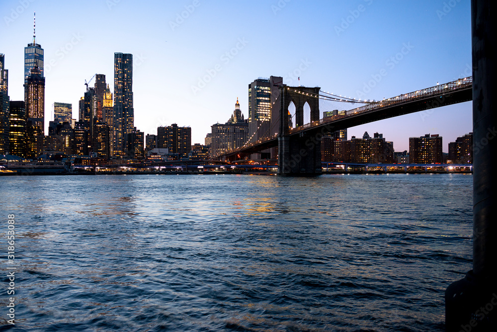 Naklejka premium Most Brookliński