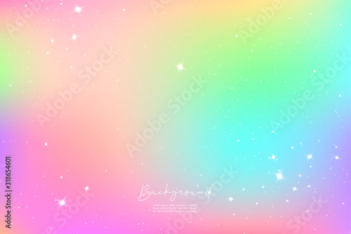 Unicorn Sky Colorful Gradient 03