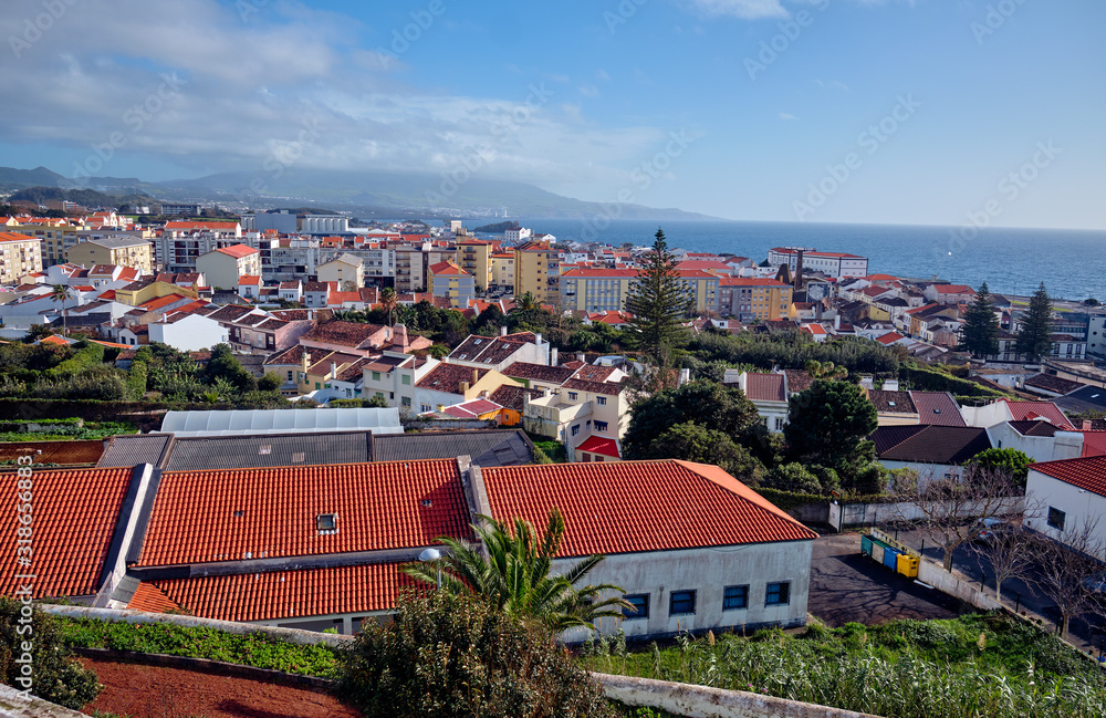 Cityscape.  Ponta Delgada. Azores, Portugal.