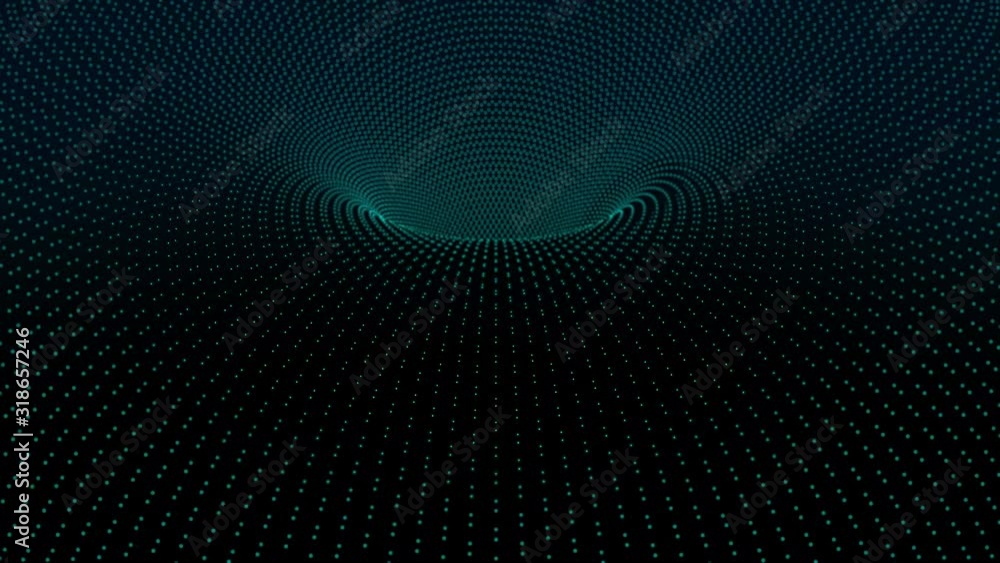 deep funnel in the abstract space, tiny glowing particles moving into, looped 4k digital technology background deep funnel in the abstract space, tiny glowing particles moving into, looped 4k digital technology background