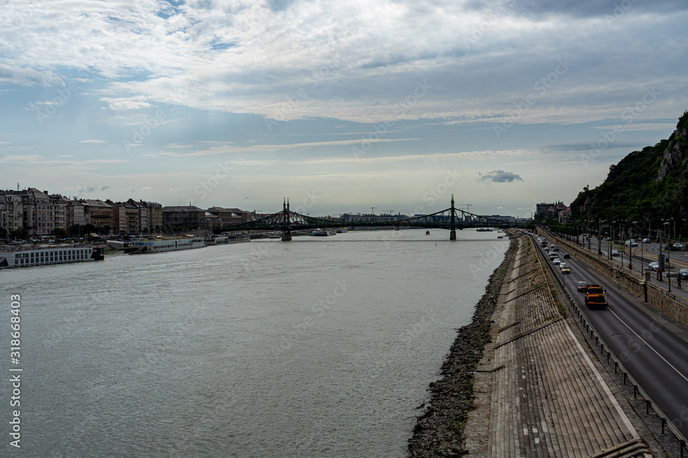 Panorama cityscape view in Budapest, Hungary.