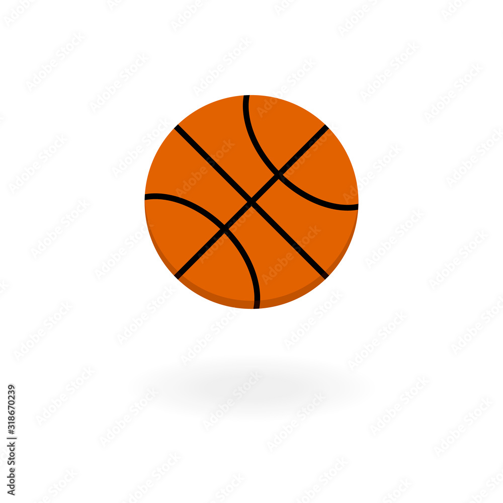 illustration of a basketball ball