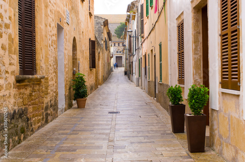 Fototapeta Naklejka Na Ścianę i Meble -  Streets of Acludia, Mallorca, Spain