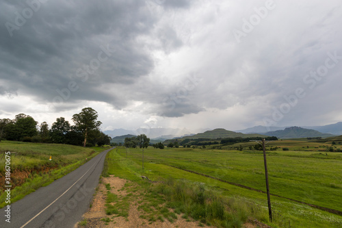 Clouds and rain on the Drakensberg