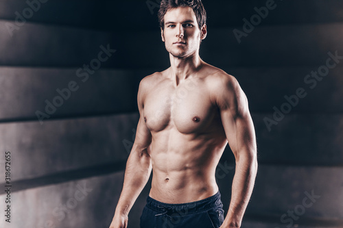 Strong man fitness model.