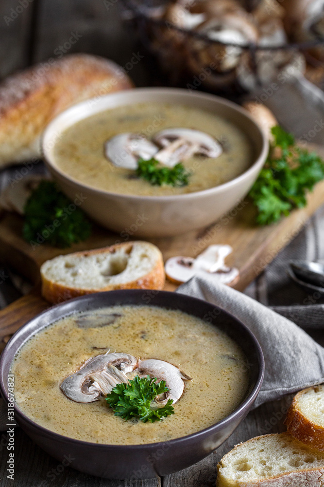 Mushroom soup puree Mushroom soup puree