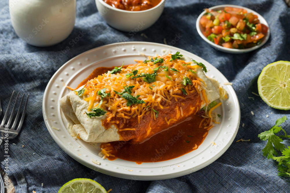 Homemade Spicy Smothered Beef Burrito Homemade Spicy Smothered Beef Burrito