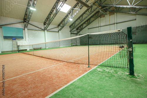  Indoor tennis court in the sports complex