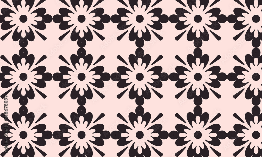 Abstract ornamental flowers background. Floral