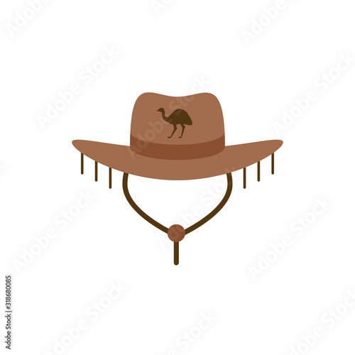Isolated australian hat vector design