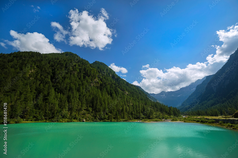 Fairy lake (lago delle fate) in Macugnaga, Italy.