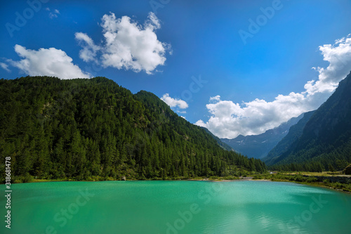 Fairy lake (lago delle fate) in Macugnaga, Italy. © Davide