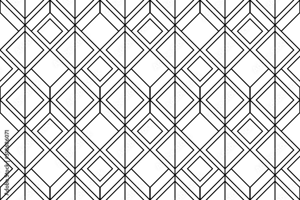 Fototapeta premium Vector seamless geometric pattern