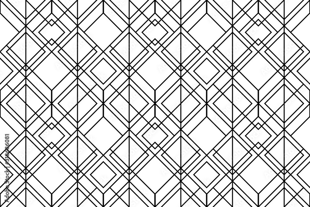 Fototapeta premium Vector seamless geometric pattern