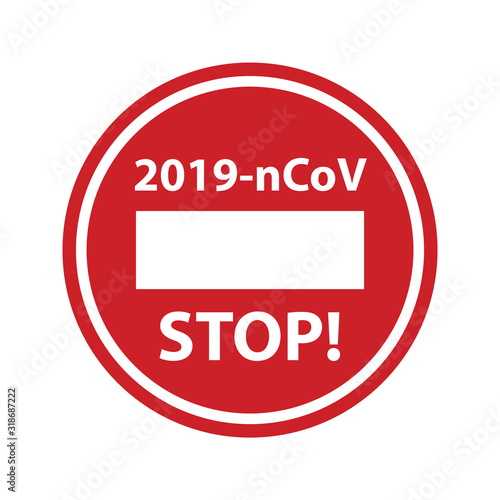 Free Download MERS-CoV (Middle East respiratory syndrome coronavirus), 2019-nCoV. Concept design of stopping coronavirus. Round red prohibition sign. Vector illustration in flat style - GFXLoad