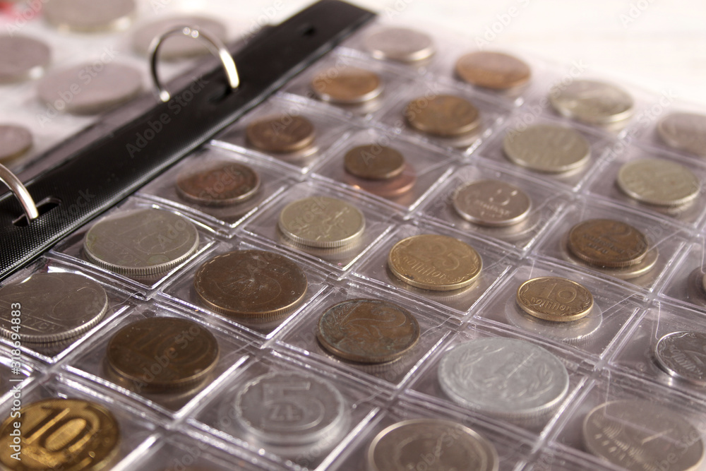 Many coins of different countries and times. Numismatics Many coins of different countries and times. Numismatics