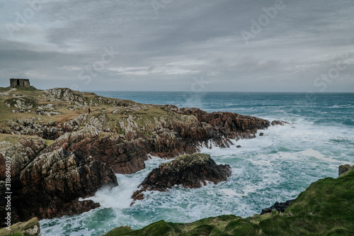rocks atlantic ocean waves splashing ocean landscape © indars18
