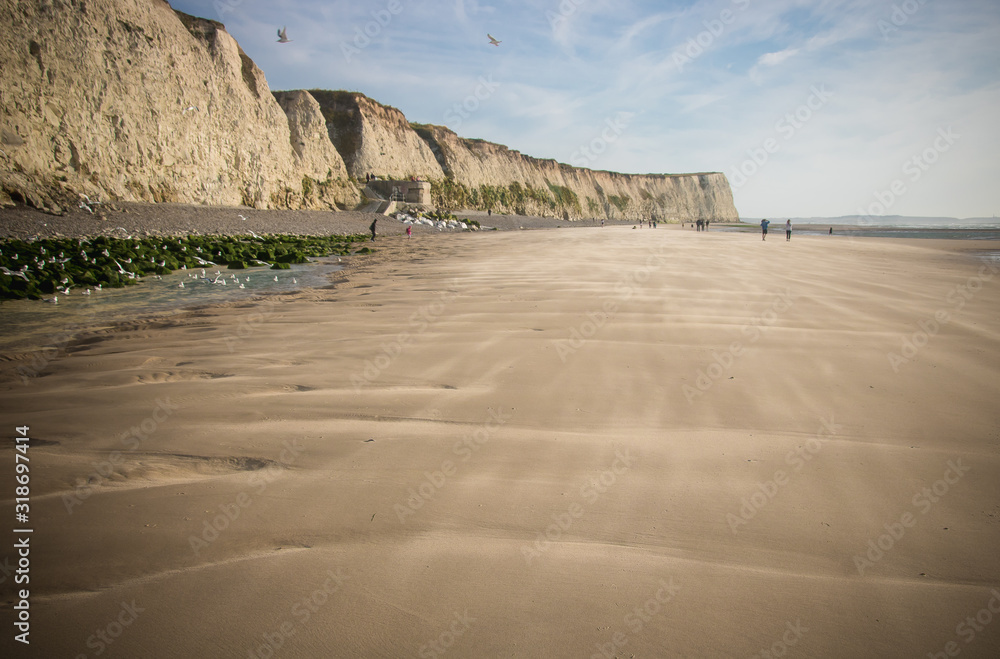 plage du cap blanc-nez à Escalles Stock Photo | Adobe Stock