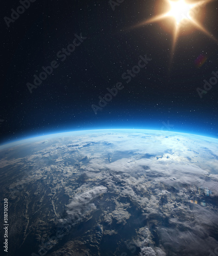 Fototapeta Naklejka Na Ścianę i Meble -  Earth observation from the space.