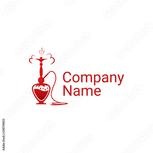 Vector logo of fruit hookah
