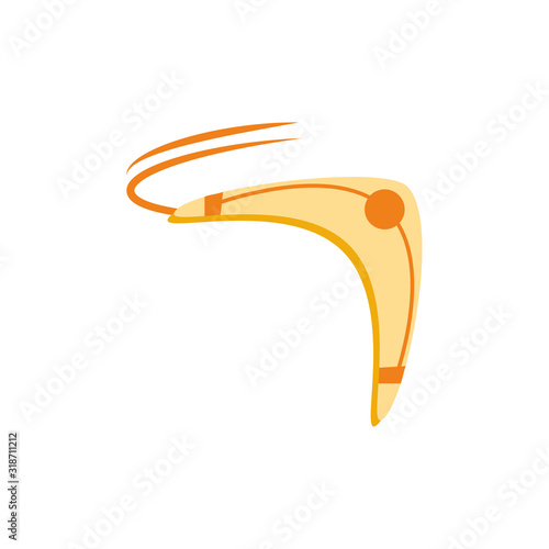 Isolated australian boomerang sport vector design