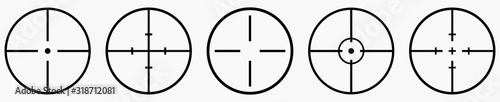 Sight icon set vector