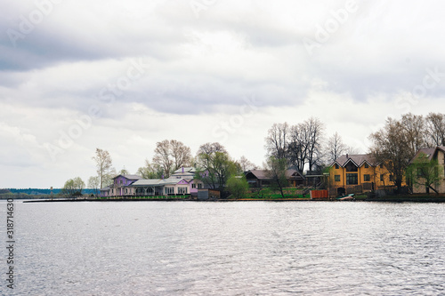 Kalyazin Flooded town on the Uglich Reservoir on the Volga River in Tver oblast in Russia.