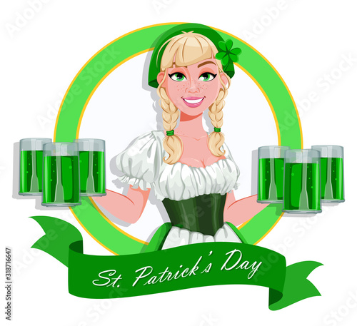 Happy St Patricks Day greeting card