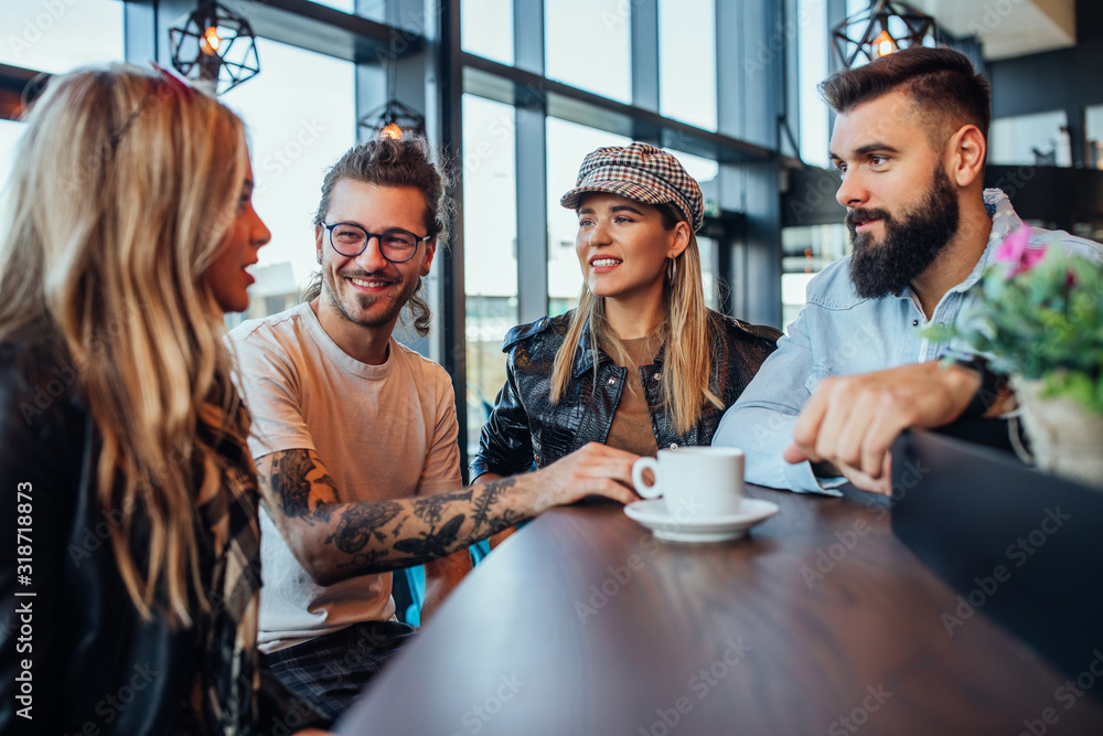 Fototapeta premium All you need is coffee and good company