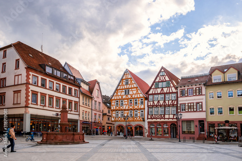 Rathaus und Marktplatz, Tauberbischofsheim, Deutschland  photo