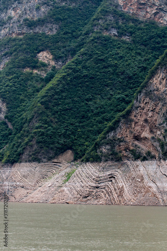 China Yangtze Fluss zum 3-Schluchten Staudamm