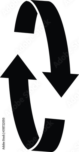 Rotation arrows icon vector illustration
