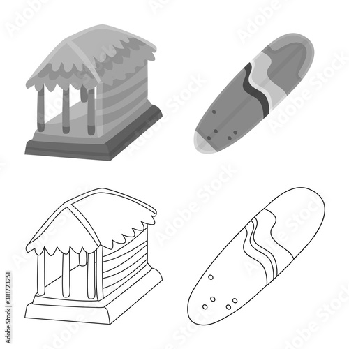 Vector design of and travel icon. Set of and traditional vector icon for stock.