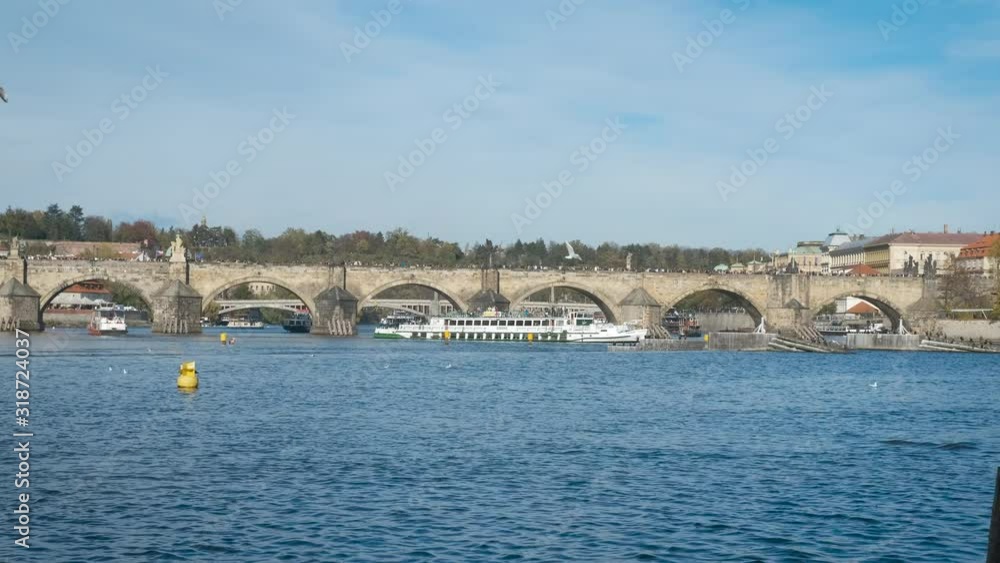 Bridges of old Europe. View of the old bridge in a European city. Bridges of old Europe. View of the old bridge in a European city.