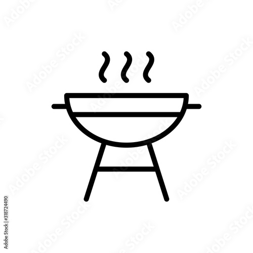Barbeque icon trendy