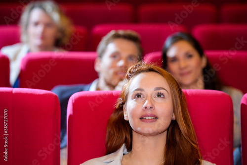 watching a film at the cinema