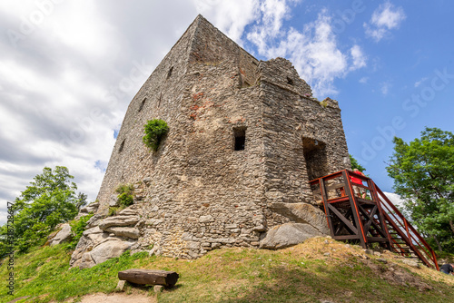 Vitkuv kamen – the highest situated castle in the Czech Republic, Sumava mountain, South Bohemia photo