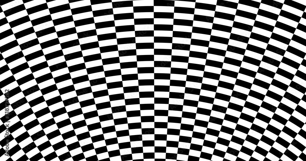 Naklejka premium Optical illustion wrapped squares vector background.