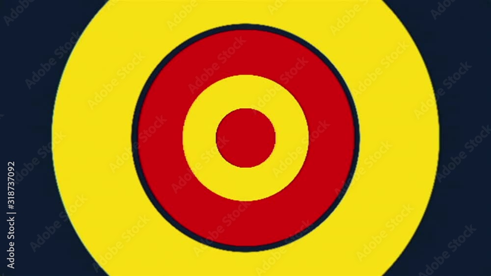 Colorful round tunnel with radial stripes, computer generated. 3d rendering of abstract transition backdrop