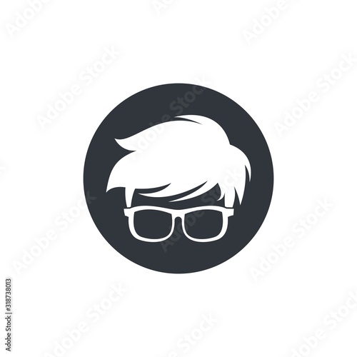 Geek logo template vector icon