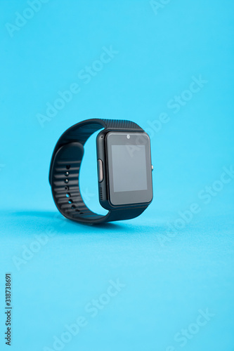 technological watch smartwatch with blue sky background