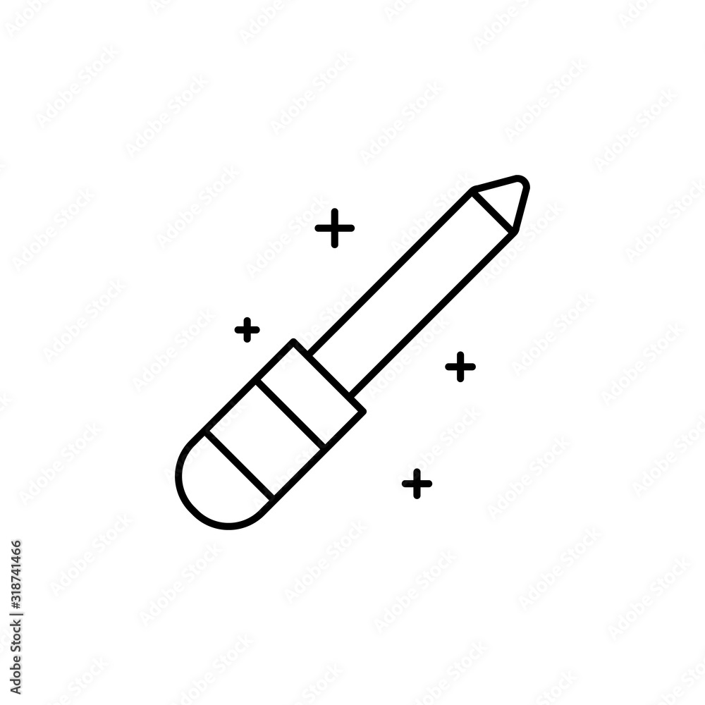 Nail file, nail icon. Simple line, outline vector makeup icons for ui and ux, website or mobile application
