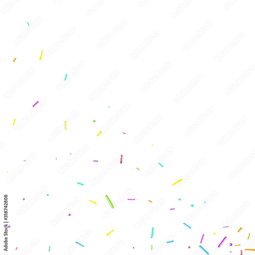 Fototapeta premium Sprinkles grainy. Cupcake donuts, dessert, party