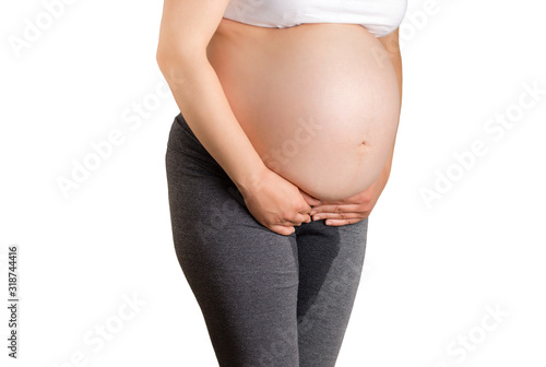 Canvas Print pregnant woman breaking waters