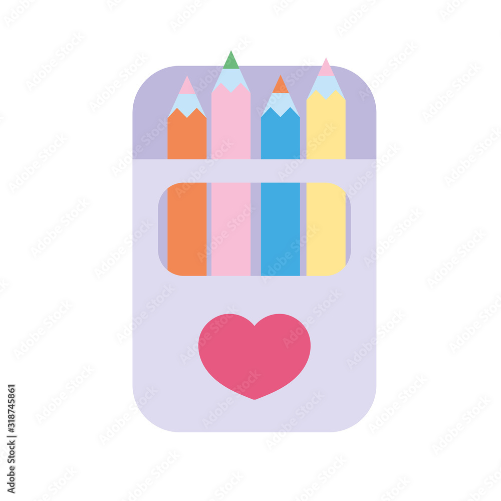 back to school education pencils color in box supply back to school education pencils color in box supply