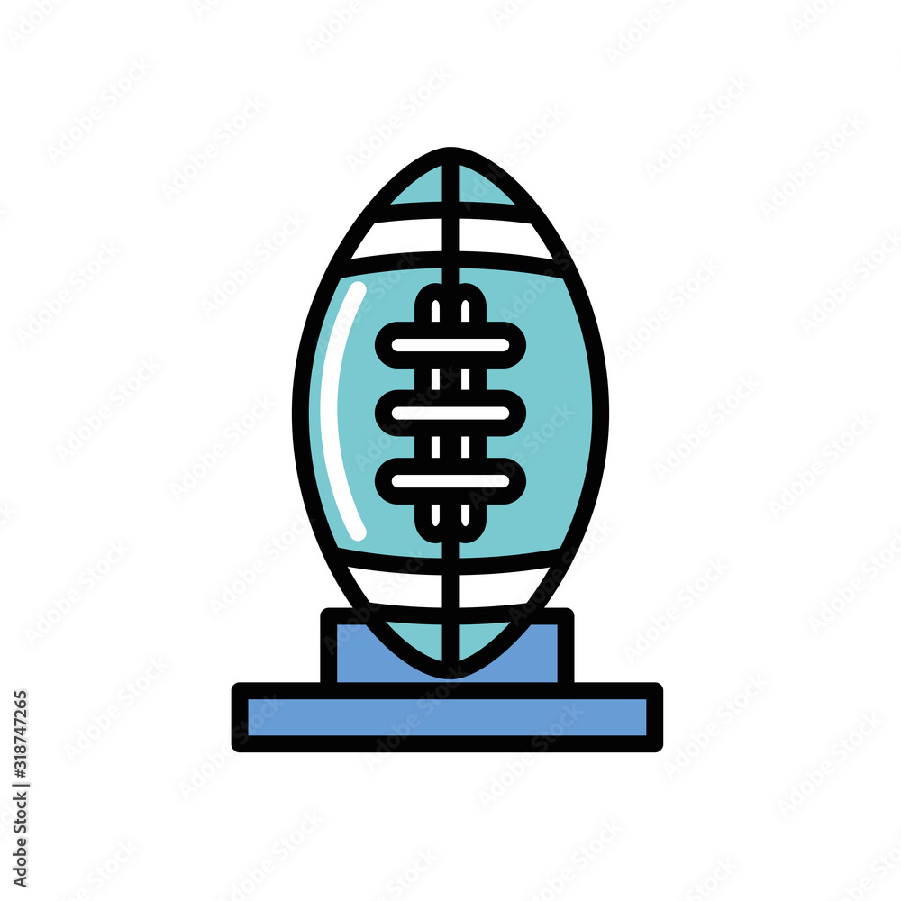 american football sport balloon trophy award american football sport balloon trophy award