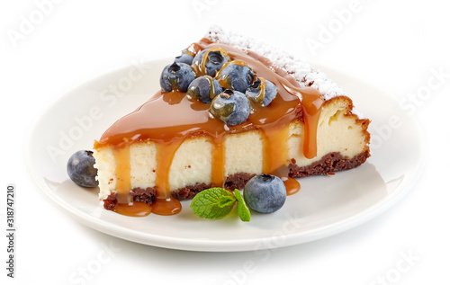 Foto piece of cheesecake