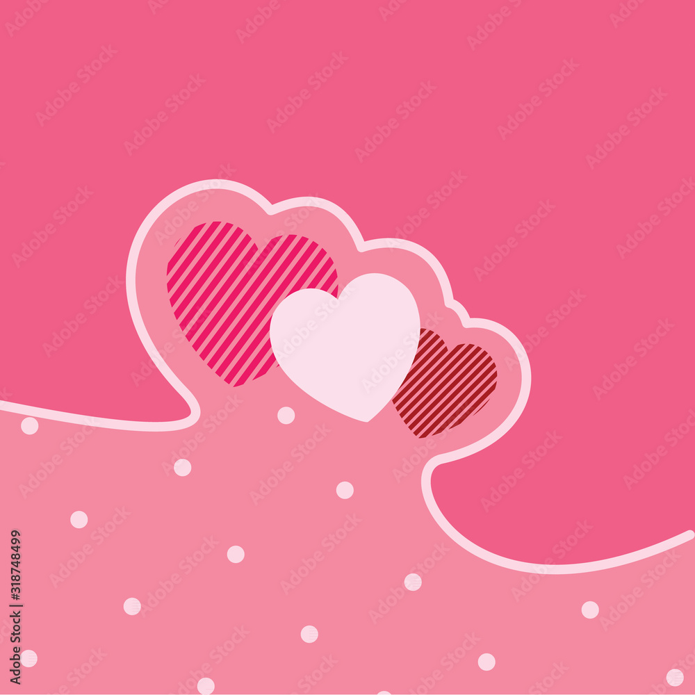 vector love hearts concept. vector love hearts concept.