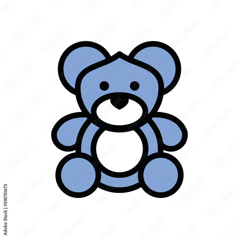 Obraz premium cute bear teddy stuffed character