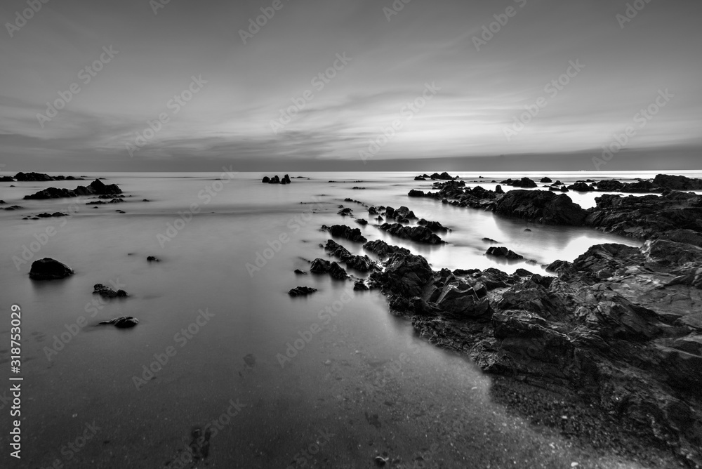 Fototapeta premium Scenic view of amazing tropical beach. Nature composition and vibrant colors.